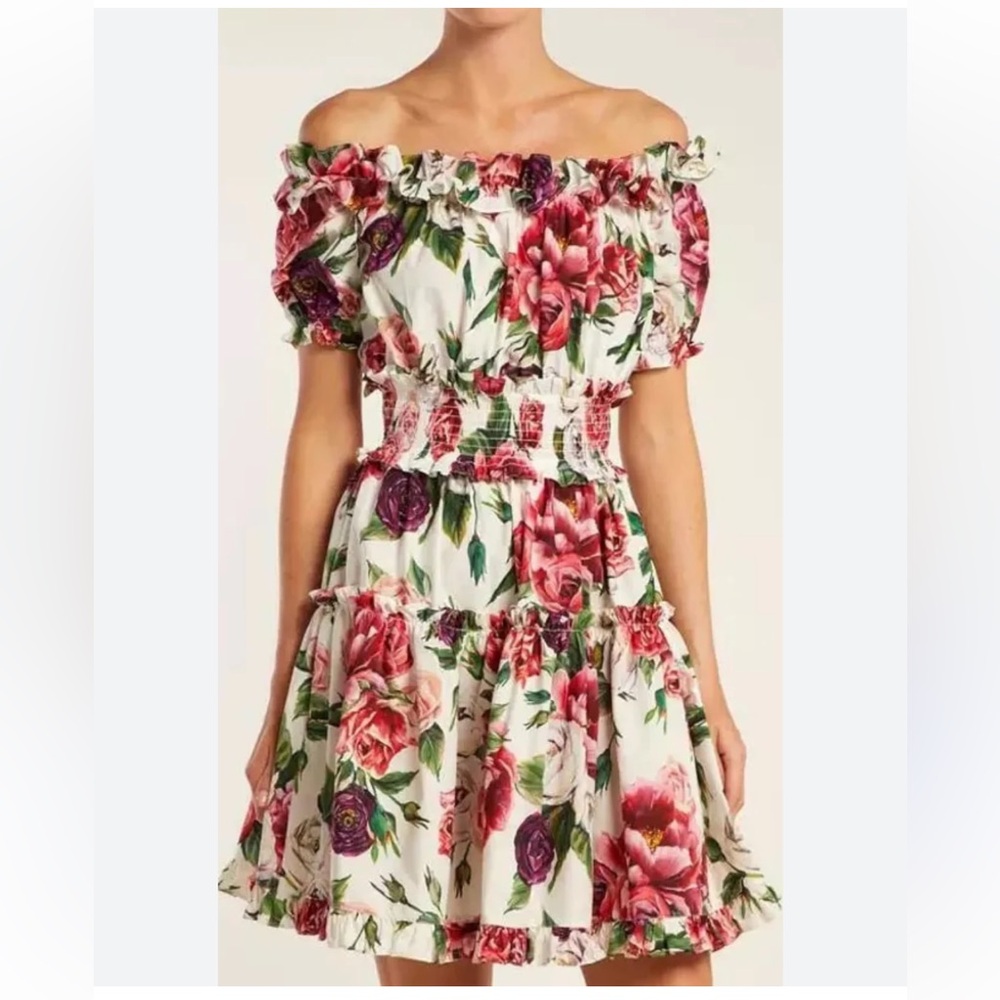 DOLCE & GABBANA Floral Poplin Chloe Dress